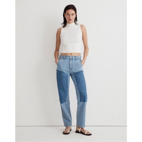 Madewell the perfect vintage Straight Jeans Hazelfern Wash Shadow Panel Edition - Picture 1 of 12